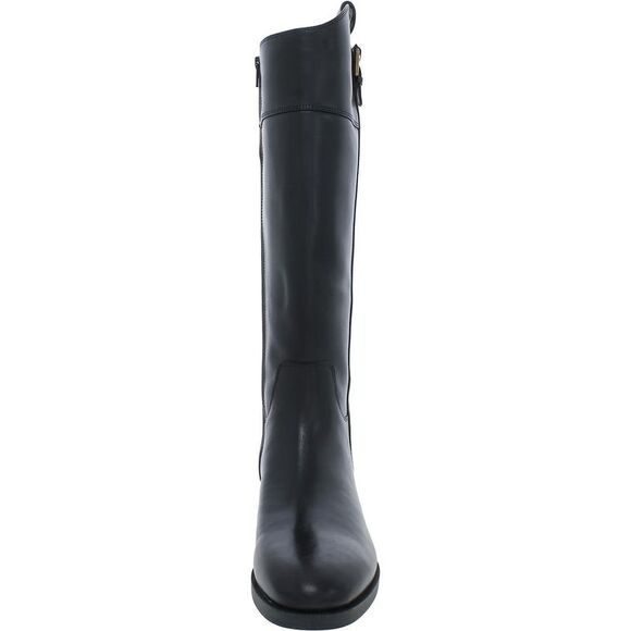Vionic Womens Phillipa Black Leather Tall Riding Knee-High Boots Shoes NWT